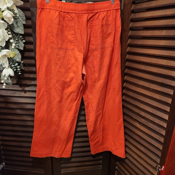 Bright Orange Drawstring Pants - Picture 3 of 3